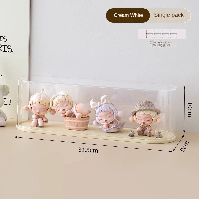 Display Cabinet Transparent Box Lego Popmart Molly Display Box Blind Box Storage Dustproof Acrylic Doll Display Rack