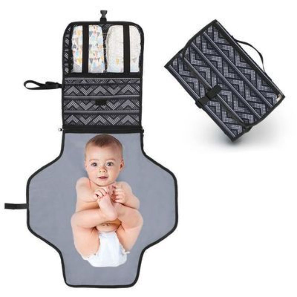 Newborns Foldable Waterproof Baby Diaper Changing Mat Portable Changing Pad Easy To Fold Unisex Baby
