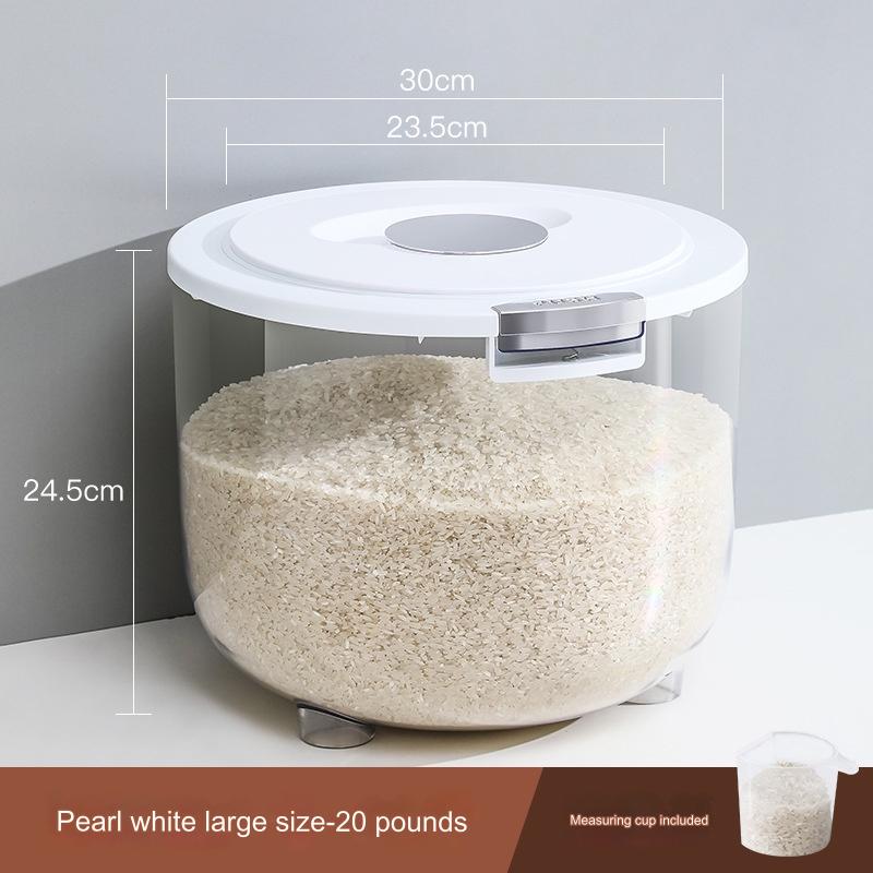 Rice Bucket Household Insect-Proof Moisture-Proof Sealed Food Grade Storage Box Tank Kitchen Flour home Life Daily Use