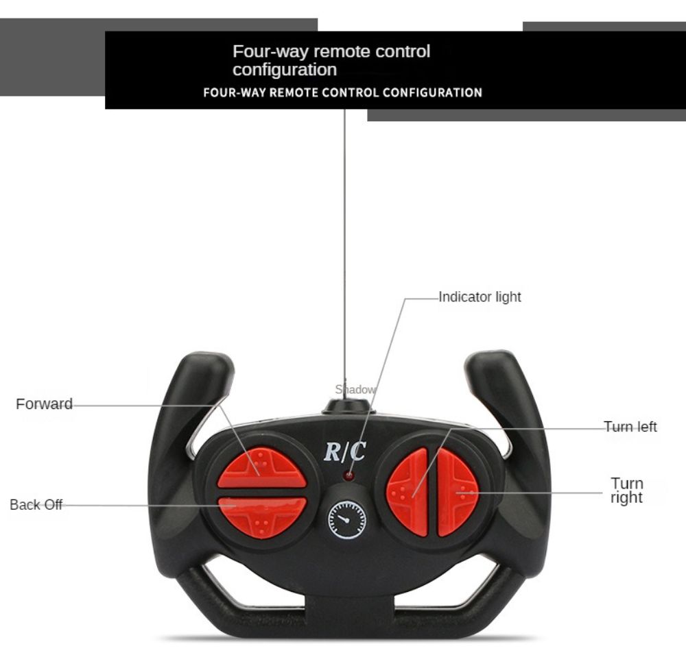 Four-way Remote Control Car Rechargeable Electric Drift Toy Car Children Racing Sports Car Simulation Car Gift for Kids