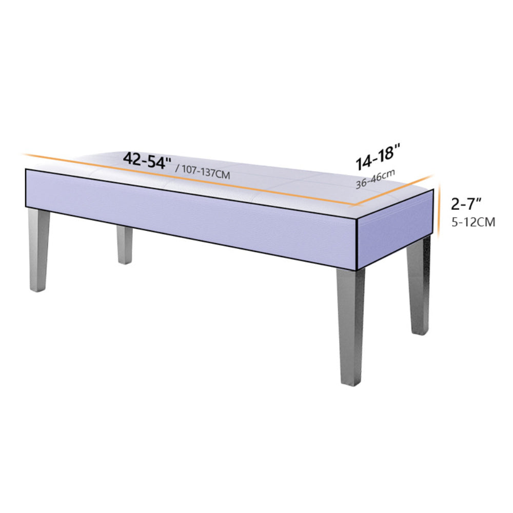 Non-slip Removable Washable Stretchable Bench Covers Dining Room Long Chair Protector for Hotel Home Garden Furniture