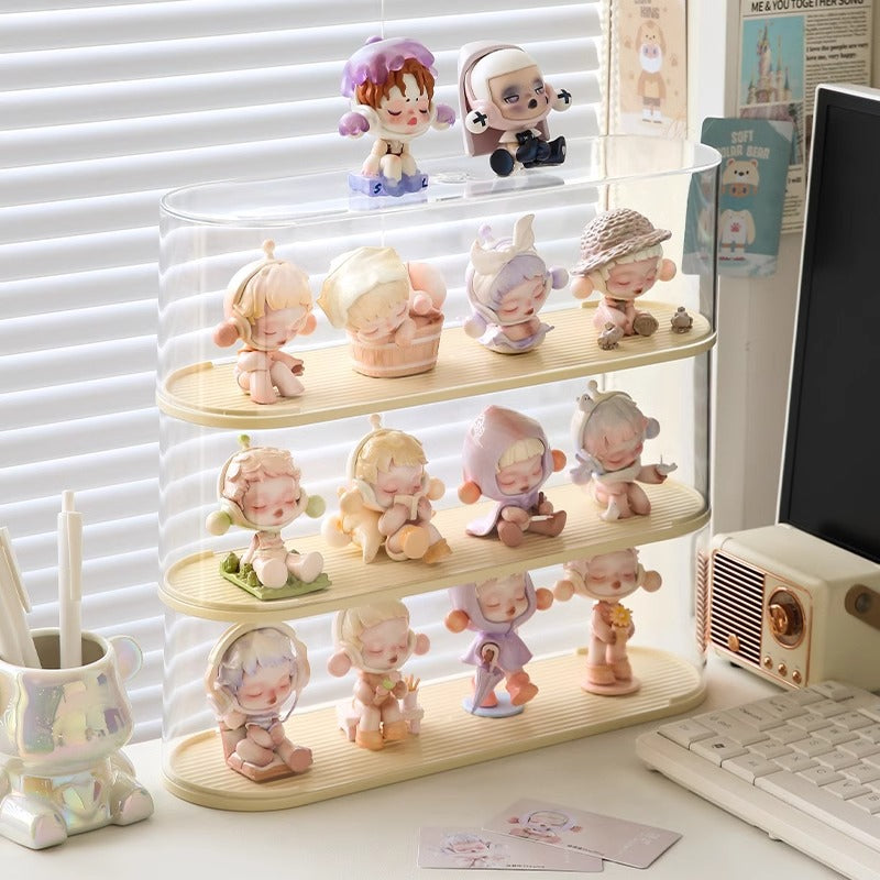 Display Cabinet Transparent Box Lego Popmart Molly Display Box Blind Box Storage Dustproof Acrylic Doll Display Rack