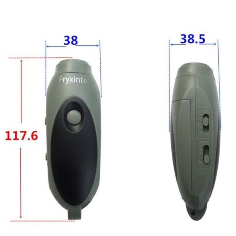 Electronic Whistle 3 Tone Hand-Held Lanyard for Outdoor Sports Basketball Multi-purpose Adjustable Volume Flashlight Direct Charging Whistle