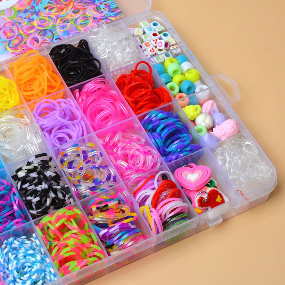 30 Colors Loom Rubber Bands For DIY Refill Bracelet Making Craft Kits Loom Twist Bands With More Accessories In Storage