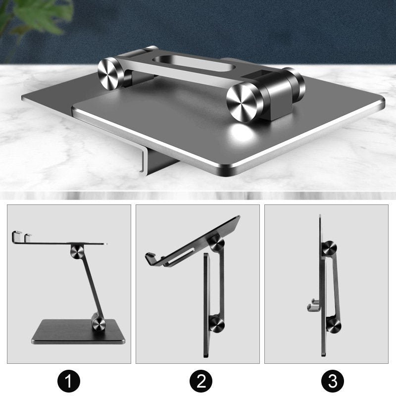 Metal Tablet Stand Portable Phone Stand Adjustable Ipad Stand Sturdy And Durable For Office Home Games
