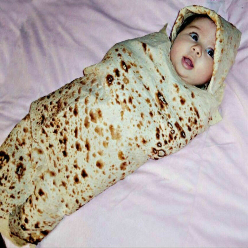Flour Taco Throw Blanket for Camping Home Sofa Office Versatile Creative Soft and Comfortable Bedroom Blanket