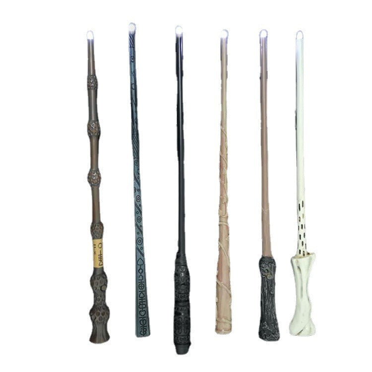 LED Light Illuminating Tip Magical Wands Upgrade HP Series Magic Wand Elder Wand for Halloween Party Cosplay Collection