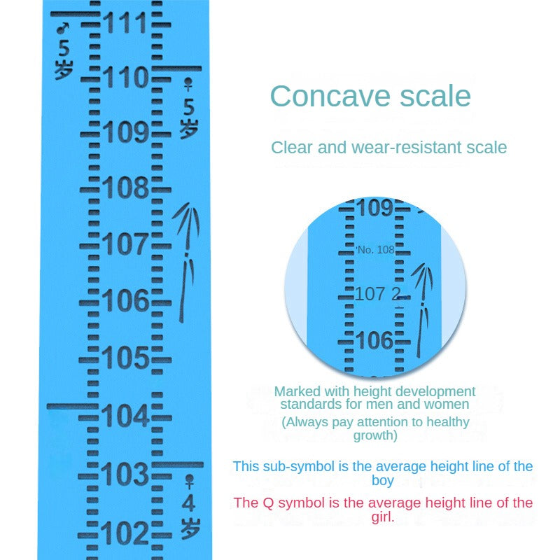 Wall Height Chart Children Height Ruler Measurement For Kids 0-200cm Children's Height Measuring Instrument Wall Paste Height Ruler