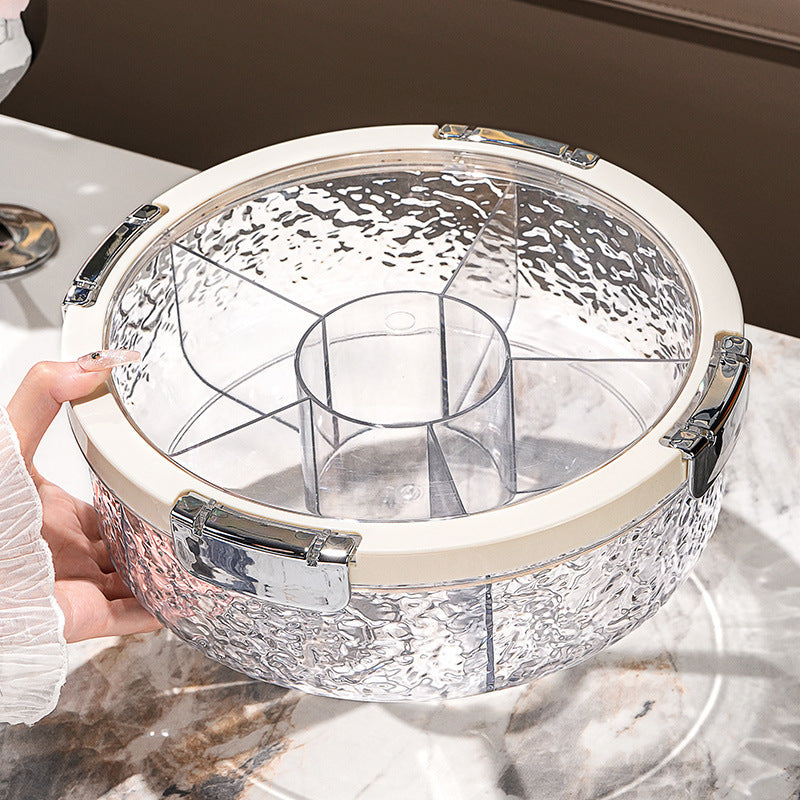 Light Luxury Sealed Storage Room Dried Fruit Plate Household 2024 New Fruit Plate Chinese New Year Candy Box