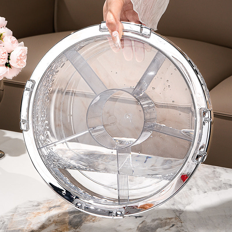 Light Luxury Sealed Storage Room Dried Fruit Plate Household 2024 New Fruit Plate Chinese New Year Candy Box