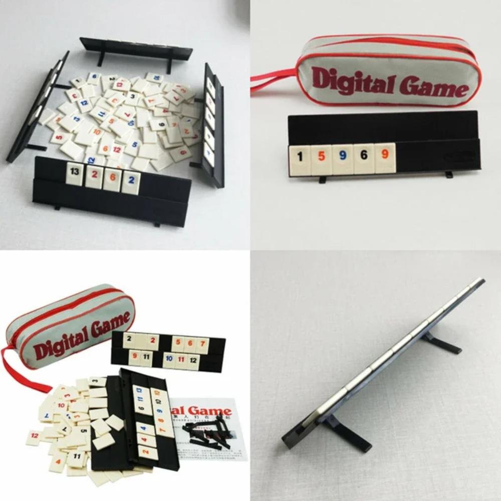 106 Tiles Family Traveling Portable Rummikub Israel Mahjong Digital Board Game For Hobbies Enjoyment