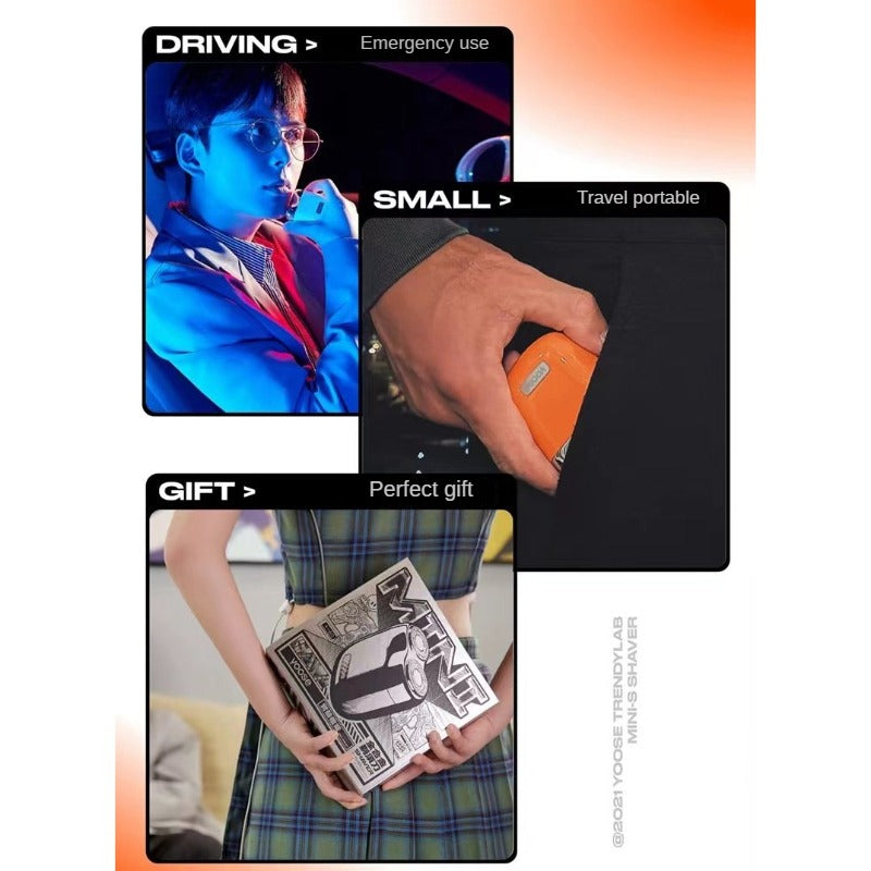 Alloy Electric Shaver Portable Mini USB Rechargeable Wet and Dry Dual Use Whole Body Waterproof The Best Gift for Your Boyfriend