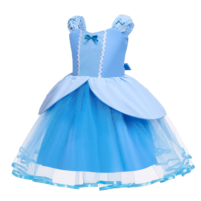 Princess Party Dress Kids Costumes Rapunzel Elsa Snow White Halloween Fancy Outfit Baby Girls Birthday Dress Gift