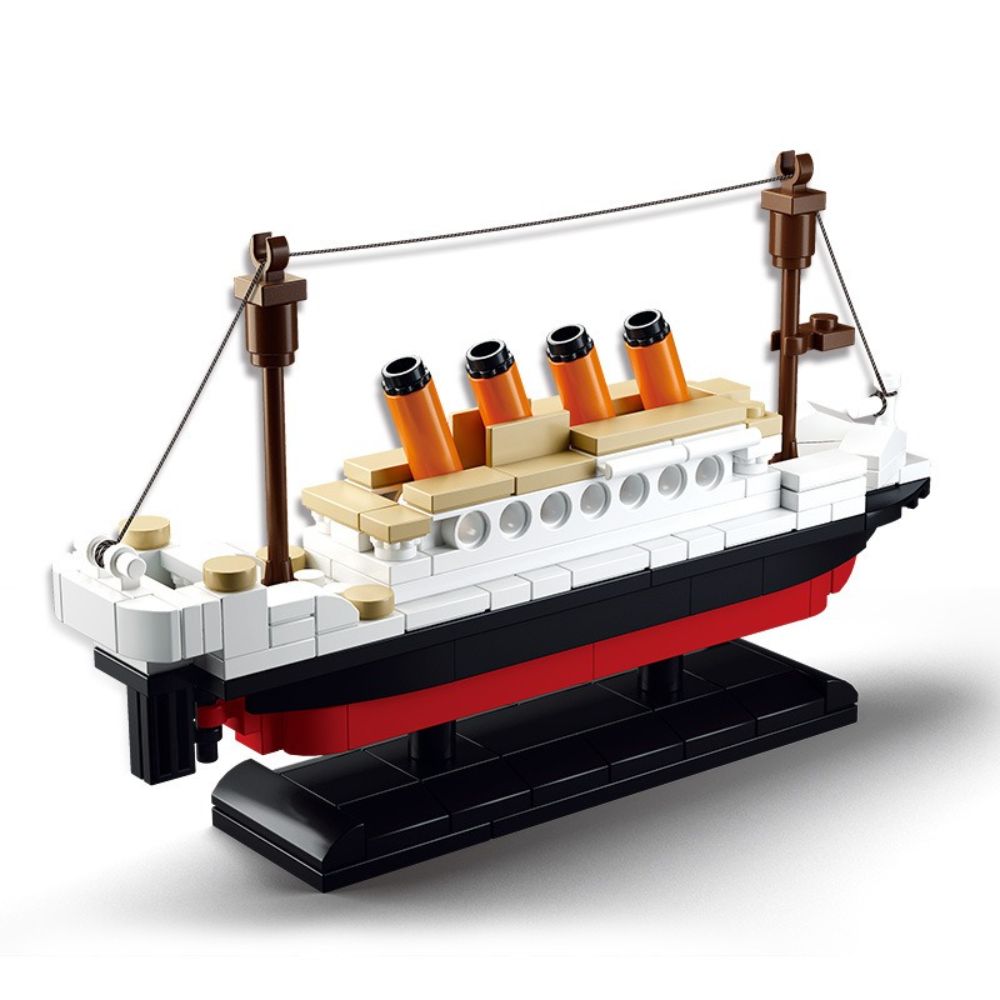 Titanic Ship 3D Model Building Blocks Kids Educational Toys Compatible Birthday Gift Set For Kids Toys