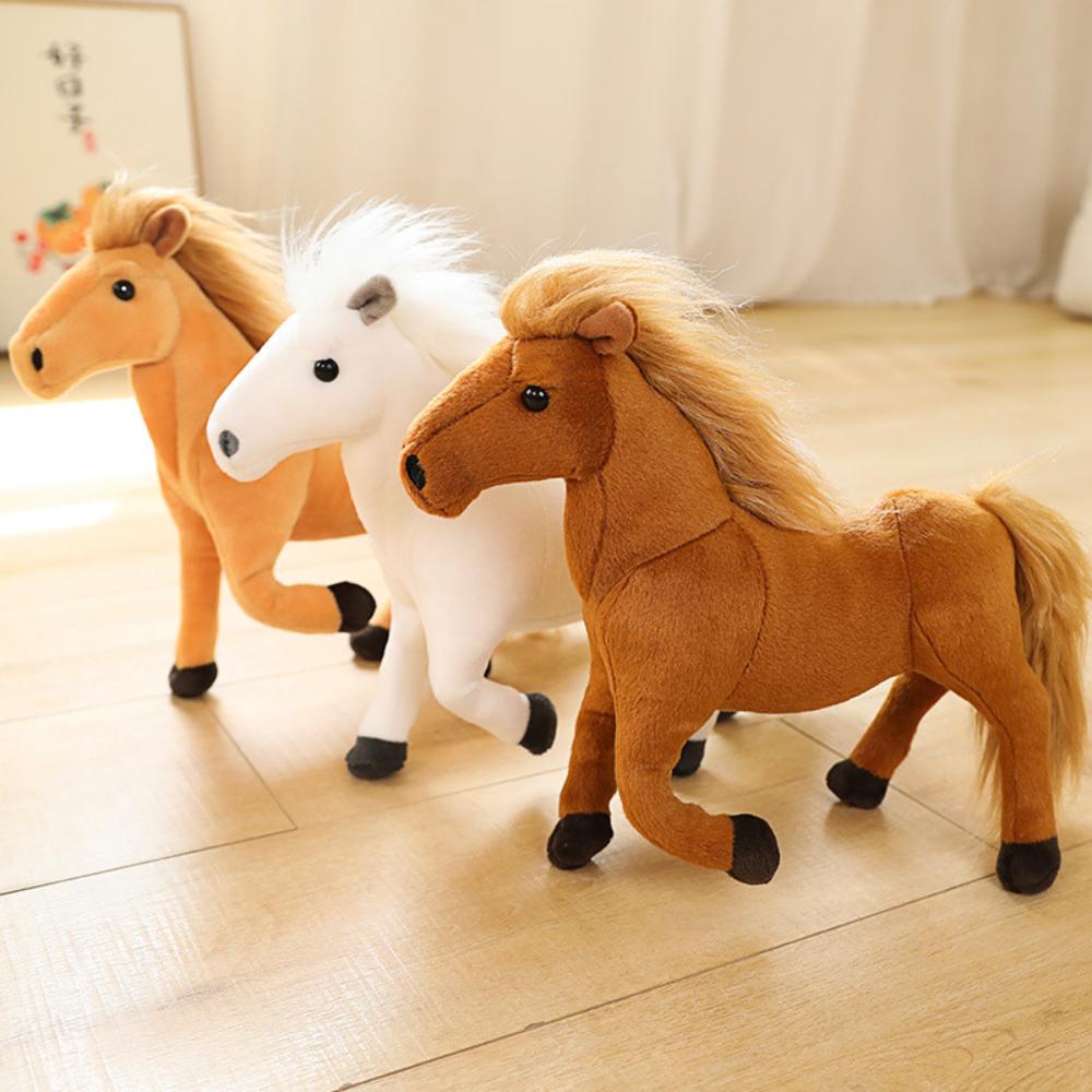Stuffed Animals Horse Soft Toy Sleeping Hug for Animal Themed Parties Living Room Holiday Birthday Gift