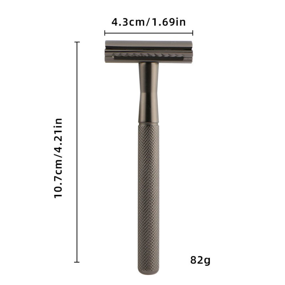 1PC Safety Razor Men's Double Edge Razor Classic Manual Shaving Razor For Women Hair Removal with 5 pcs Shaving Blades