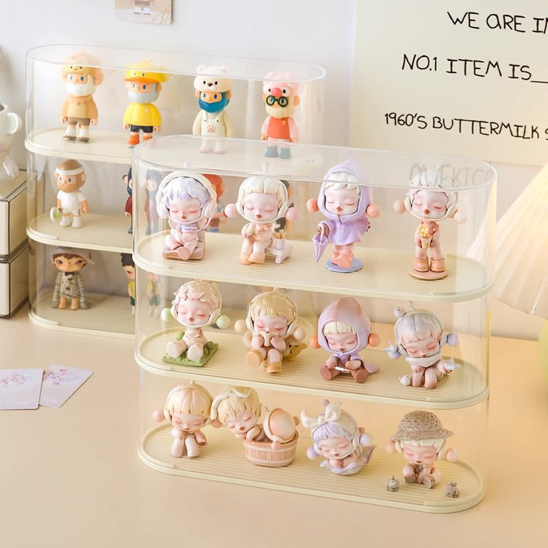 Display Cabinet Transparent Box Lego Popmart Molly Display Box Blind Box Storage Dustproof Acrylic Doll Display Rack