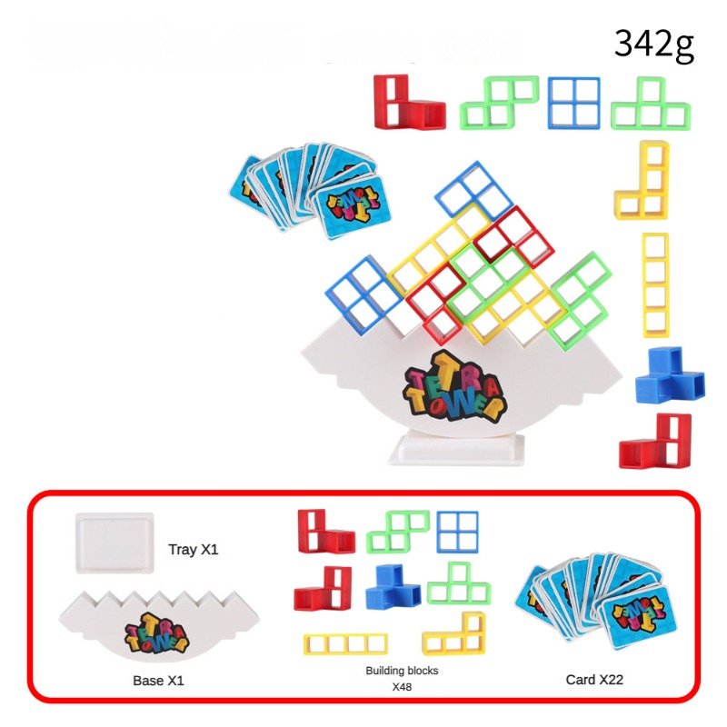 Tetra Tower Stacking Game Educational Toys For Kids Interactive Toys Balance Toys Building Blocks For Kids Family Games