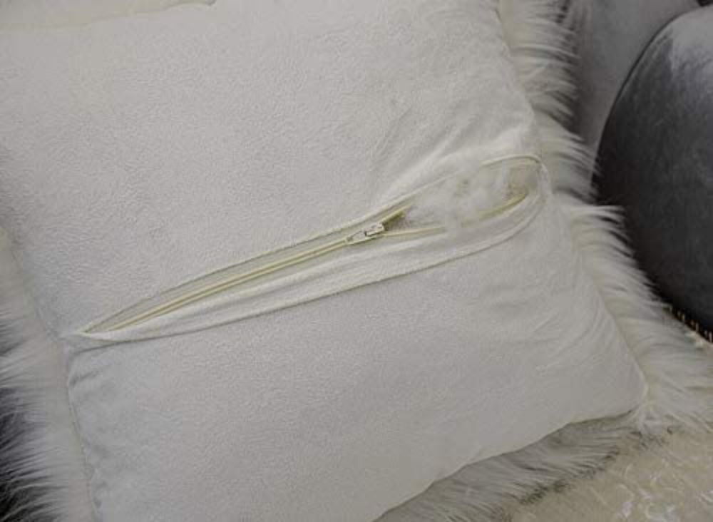 45*45cm Cushion Faux Fur Washable Square Shaped Sofa Home Soft Plush Covers Throw Pillow High Quality Lightweight