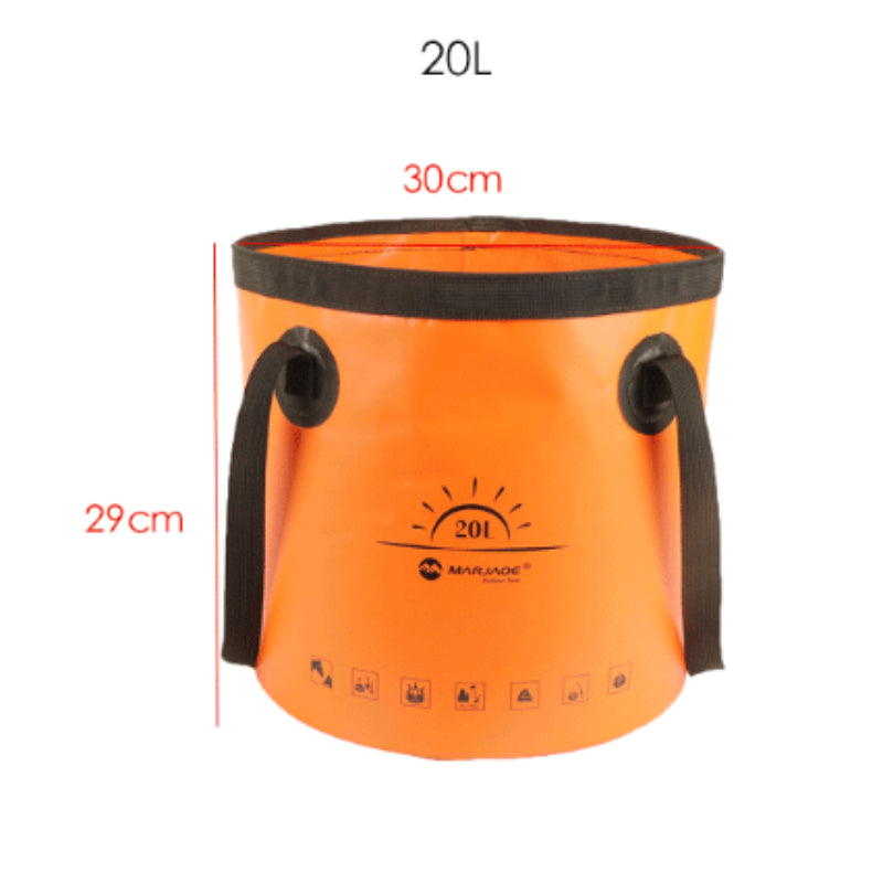 10L 12L 20L Outdoor Foldable Pail Bucket Portable Basin Water Container Pail Bucket for Camping Car Washing