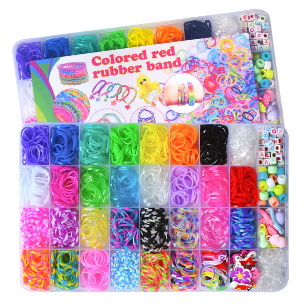 30 Colors Loom Rubber Bands For DIY Refill Bracelet Making Craft Kits Loom Twist Bands With More Accessories In Storage