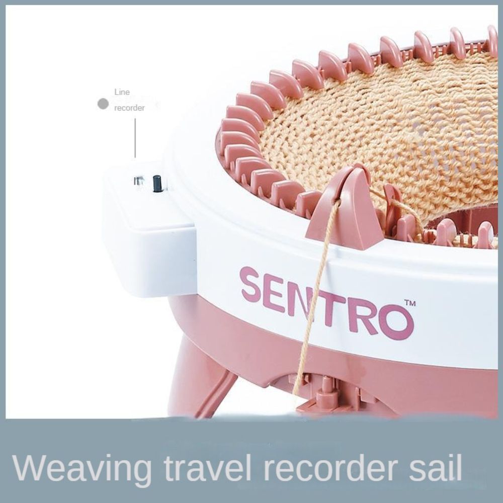 48 Pins Knitting Machine Smart Weaving Loom Round Knitting Machines Knitting Board Rotating Double Knit Loom for Sock Hat