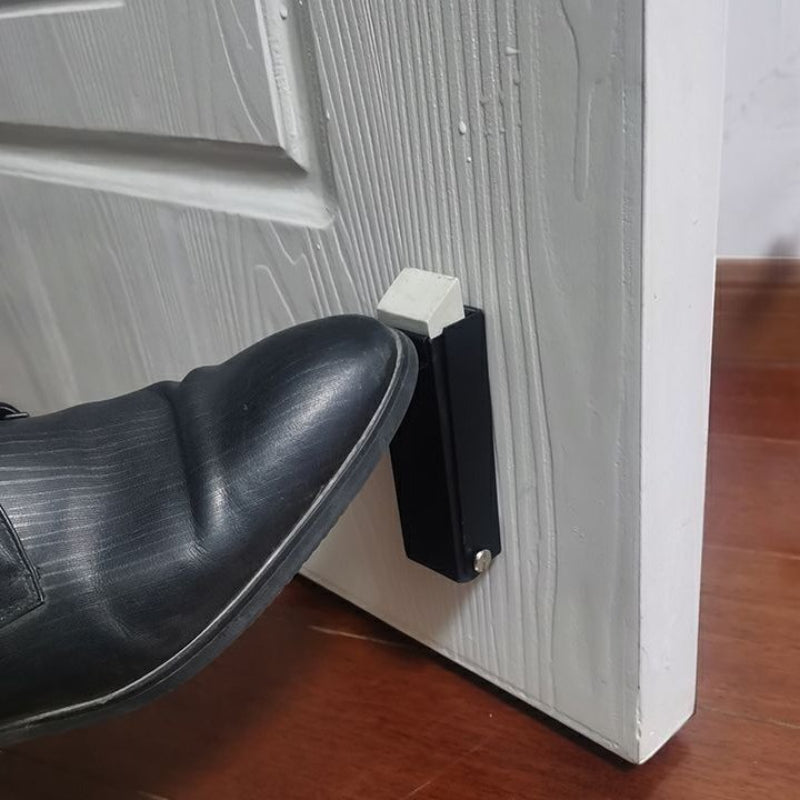 Door Stopper No Door Seam Punch-Free Heightened Windproof Aluminum Alloy Anti-Pinch Hand Foot Step on Door Stop Door Stopper Non-Slip Push-Resistant