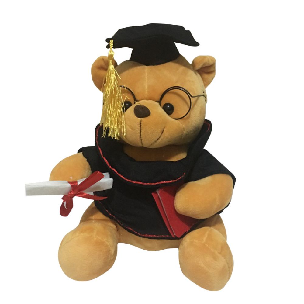 28cm Cute Dr. Bear Plush Toy Stuffed Soft Kawaii Teddy bear Dolls Graduation Gifts for Kids Children Girls