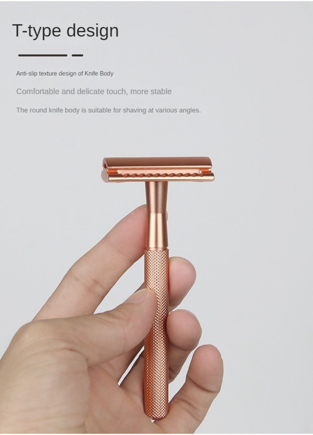 1PC Safety Razor Men's Double Edge Razor Classic Manual Shaving Razor For Women Hair Removal with 5 pcs Shaving Blades
