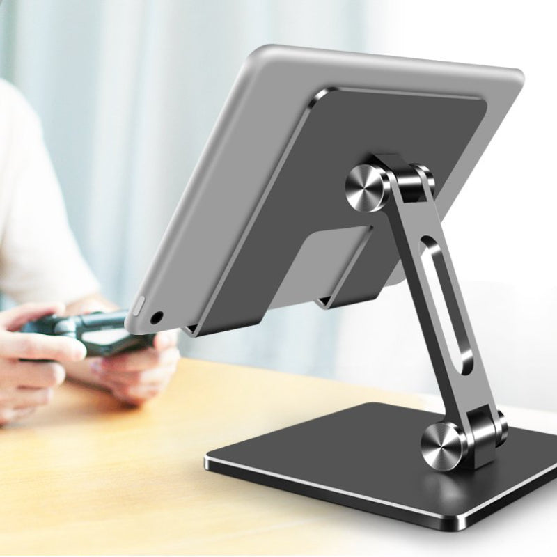Metal Tablet Stand Portable Phone Stand Adjustable Ipad Stand Sturdy And Durable For Office Home Games