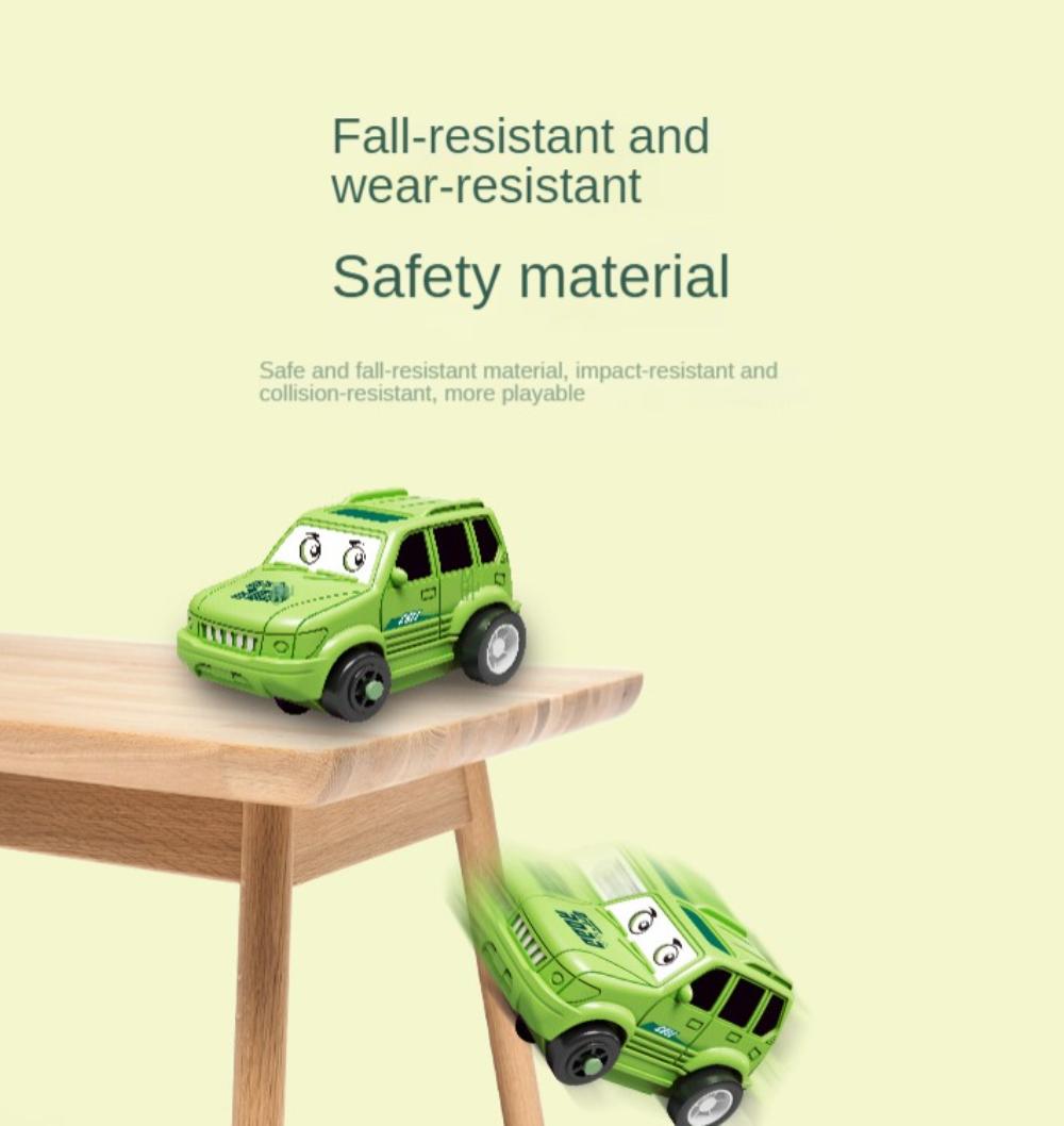 Children's puzzle toys DIY puzzle track electric car toys multifunctional puzzle toys children's gifts(Including battery and screwdriver)