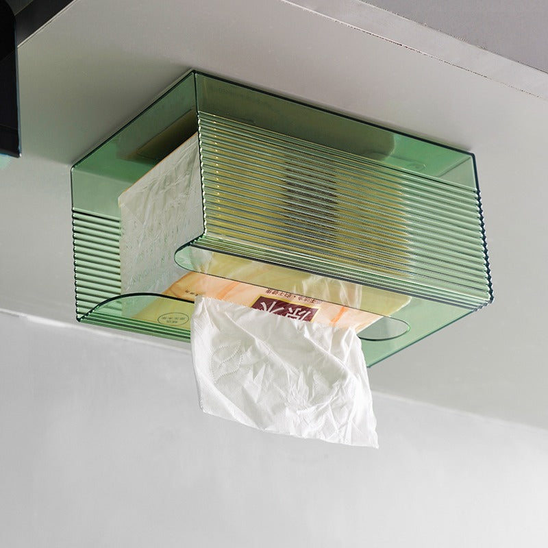 Tissue Box Wall Mounted Kleenex Wash towel storage box Toilet Bathroom kitchen Hang Upside Down Tissue box