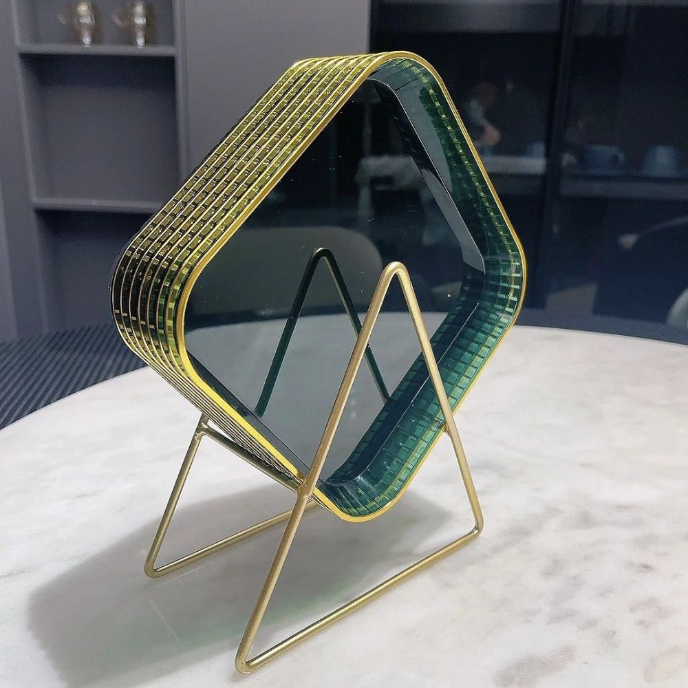 6pcs Dish Set Korean Acrylic Plate Transparent Bone Dish Cafe Tray Fruit Plate Cake Plate Home Decoration