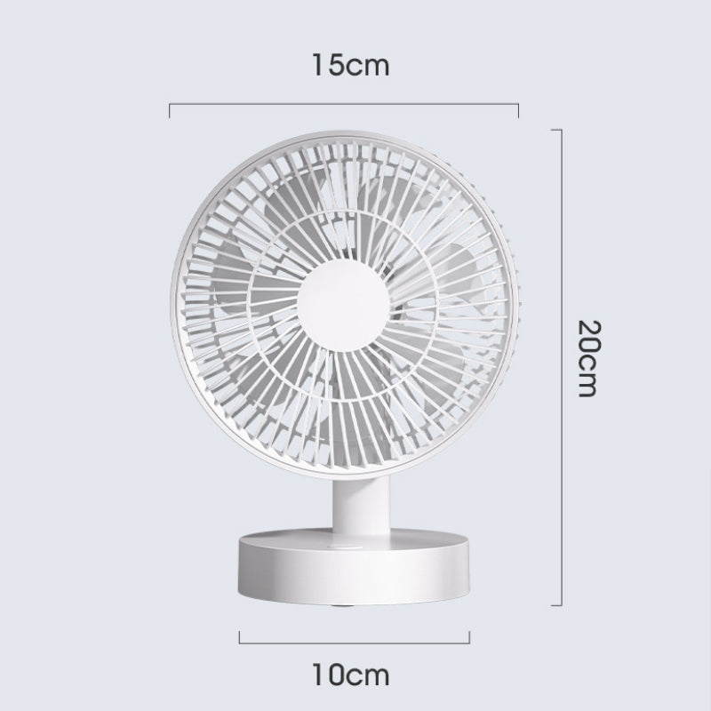 USB Mini Table Stand Fan Quiet Cooling Air Strong Wind Small Fan Desk Rechargeable USB Fan Cooler for room Adjustable Rechargeable Fan for Baby Stroller Office Table Fan