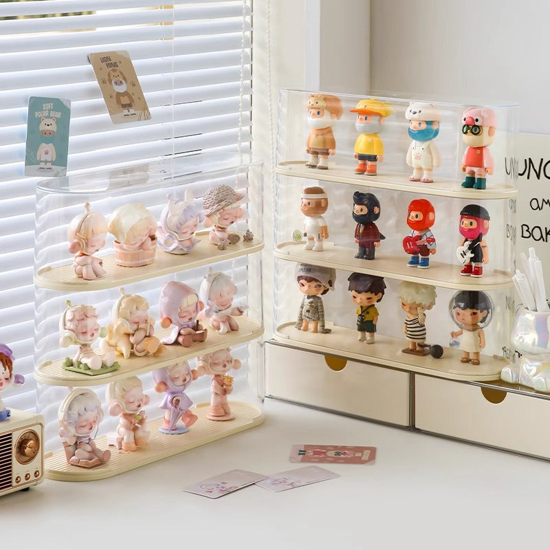 Display Cabinet Transparent Box Lego Popmart Molly Display Box Blind Box Storage Dustproof Acrylic Doll Display Rack