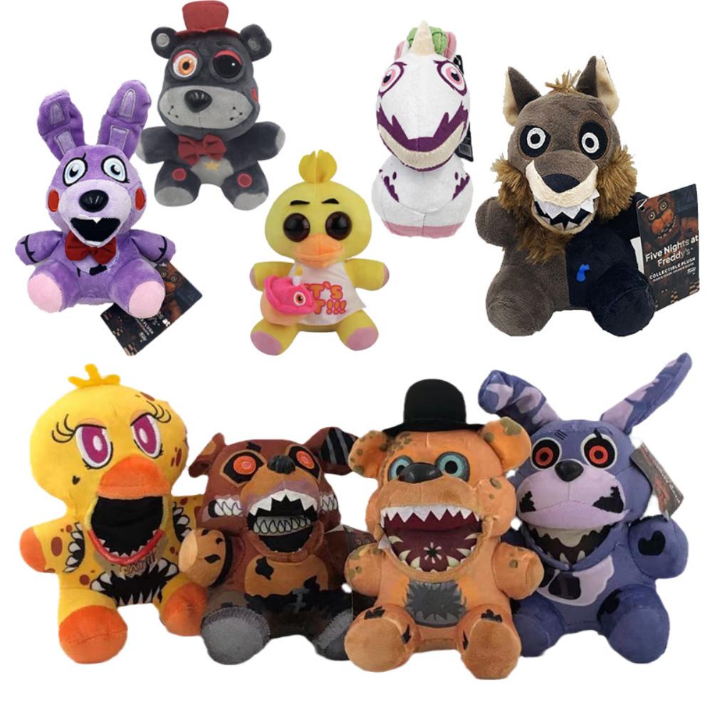 25cm Five Nights At Freddy FNAF Freddy Fazbear Bear Plush Toys Doll stuffed Home decoration Children