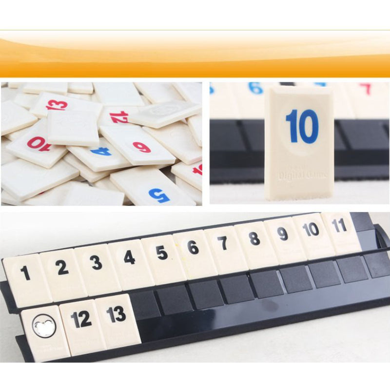 Rummikub Rummy Digital Card Board Game Puzzle Family Party Parent-child Education Boy Girl Toy Gift(Digital)