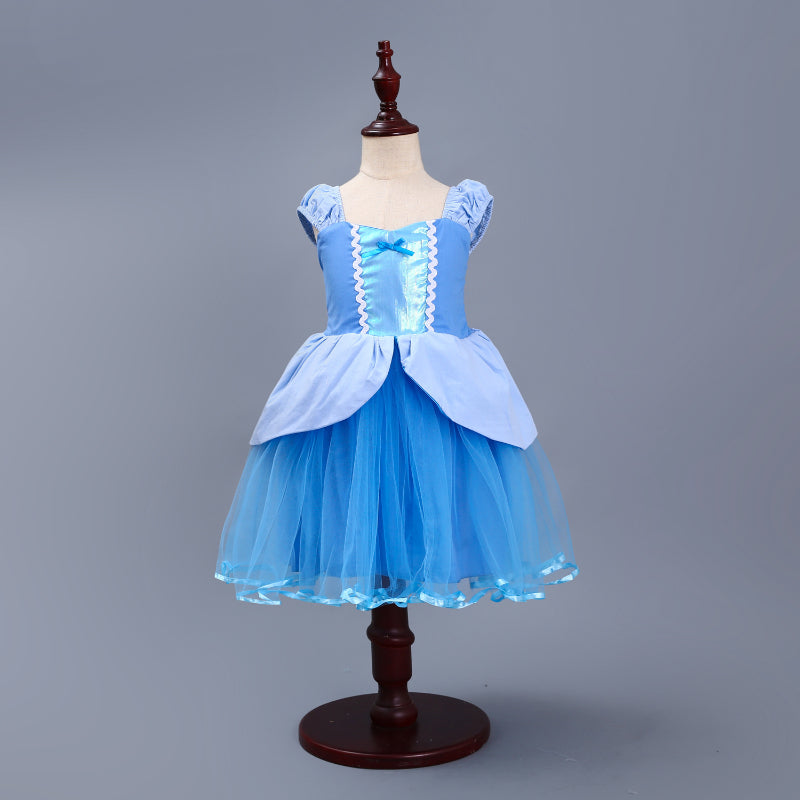 Princess Party Dress Kids Costumes Rapunzel Elsa Snow White Halloween Fancy Outfit Baby Girls Birthday Dress Gift
