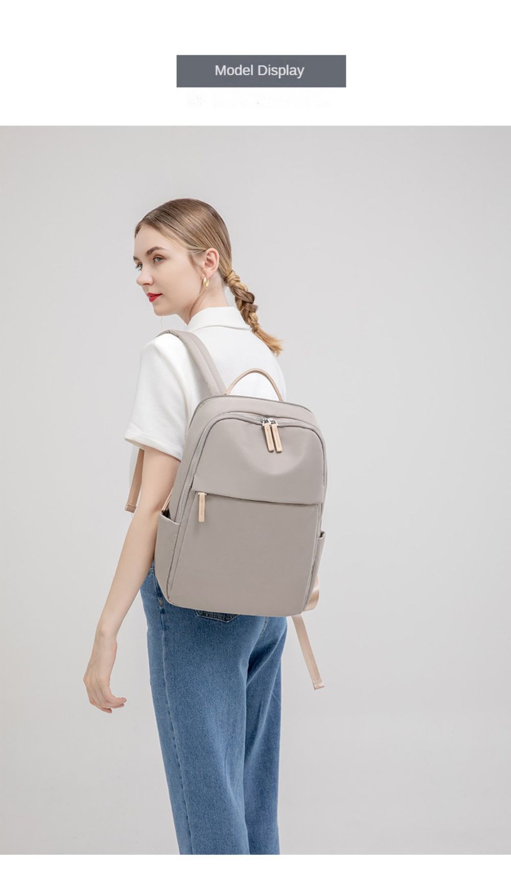 Backpack Women Waterproof Oxford Cloth Laptop Bag Laptop Office Lady Work Bag College School Bag Large Capacity