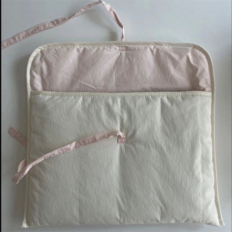Laptop Bag Ins Korean Ballet Style Pink Bow Quilted Shock-Proof Liner Bag Suitable for 9.7 10 11 13-Inch