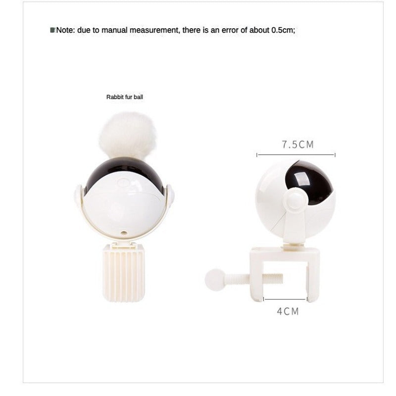 Electric Motion Cat Toy Cat Teaser Ball Toy Automatic Lifting Spring Rod Yo-Yo Lifting Ball Interactive Puzzle Smart Pet Toys Funny Cat Toy Pet Supplies