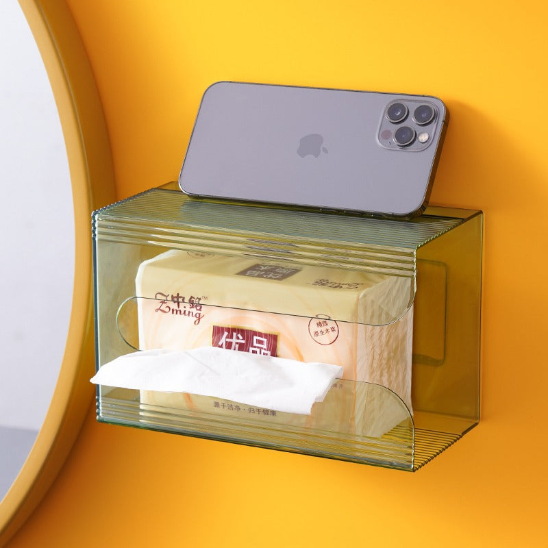Tissue Box Wall Mounted Kleenex Wash towel storage box Toilet Bathroom kitchen Hang Upside Down Tissue box