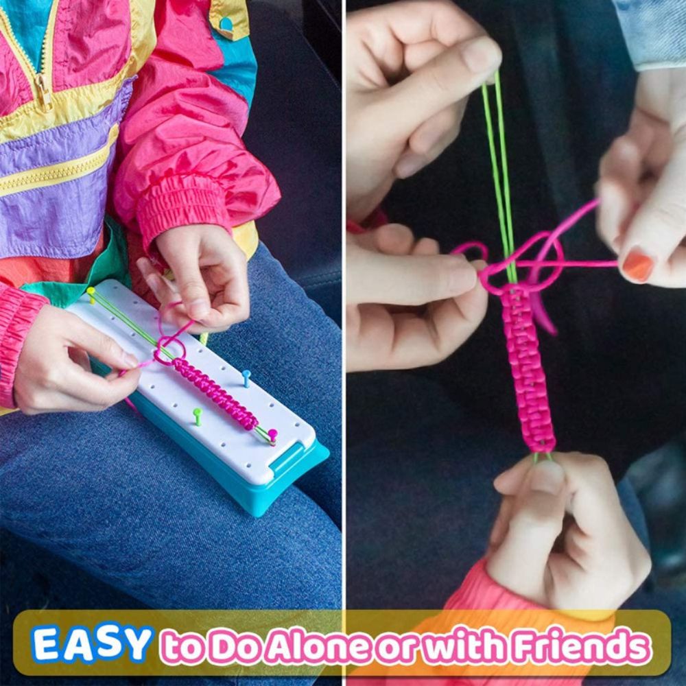 DIY Bracelet Making Kit For Girls Friendship Jewelry Loom Braid Bracelet Maker Craft Sets Kids Handmade Toy For Girl Gift