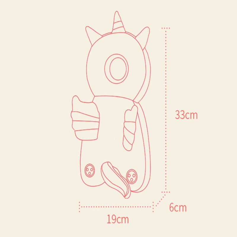Kawaii Anti-fall Pillow Breathable Protective Cushion Baby Head Protection Pillow Head Protector Infant Baby Safety Backpack Butterfly Angel Cartoon Security Pillows