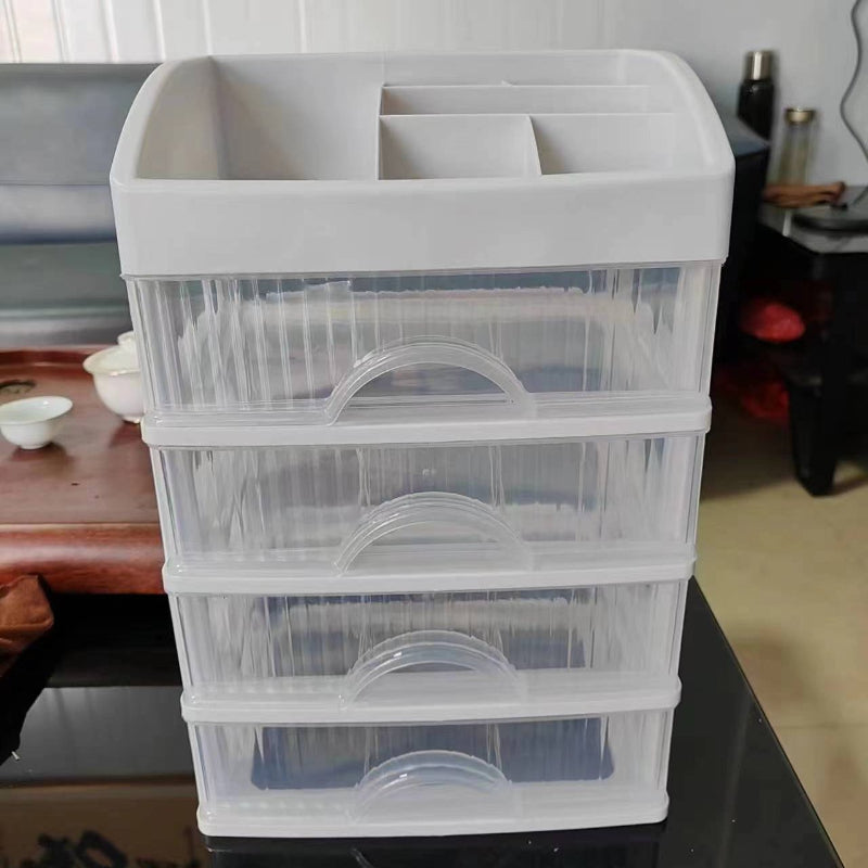 Five Layer Drawer Makeup Organizer Desktop Plastic Large Capacity Cosmetic Jewelry Storage Box NailPolish Lipstick Rack Organize