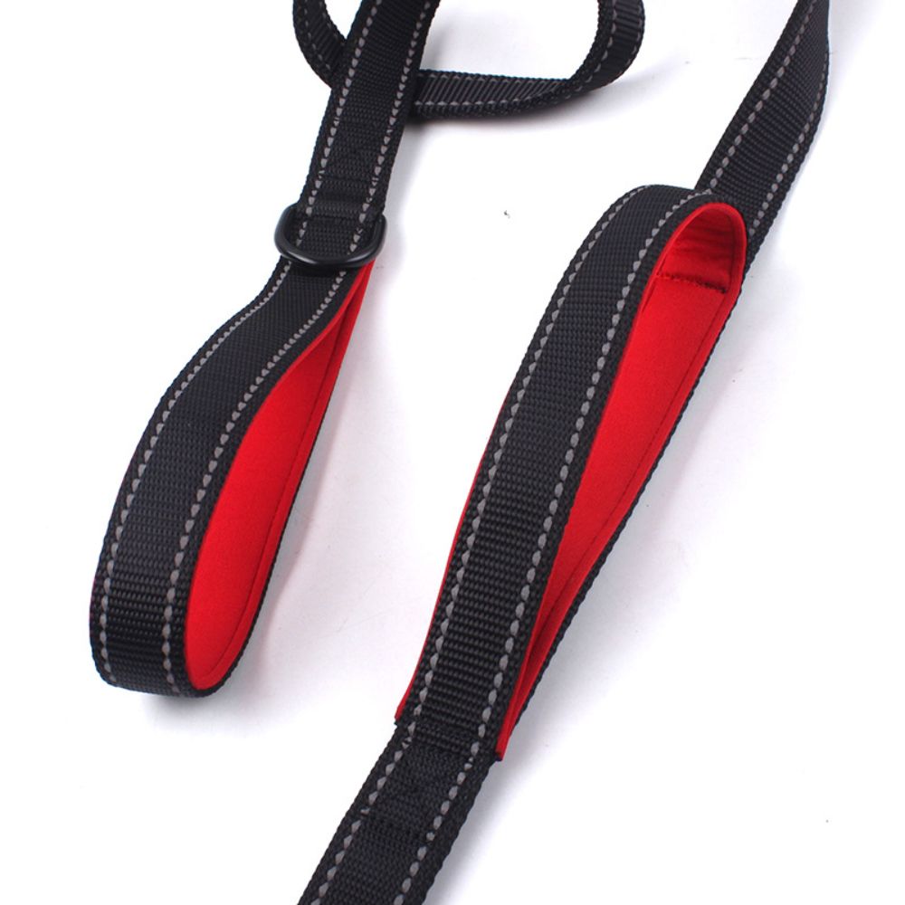 Reflective Padded Dog Leash Two Handle Durable Small Medium Large Dog Pet Training Leash Nylon Lead Comfort