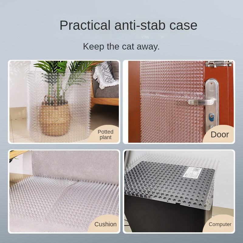 5 Pack Scat Mat for Cats Clear Pet Spike Mats with Spikes to Deter Dogs and Other Animals Away Cat Repellent Indoor Outdoor Scat Mat 16 x 13 Inches