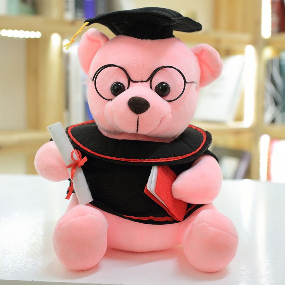 28cm Cute Dr. Bear Plush Toy Stuffed Soft Kawaii Teddy bear Dolls Graduation Gifts for Kids Children Girls