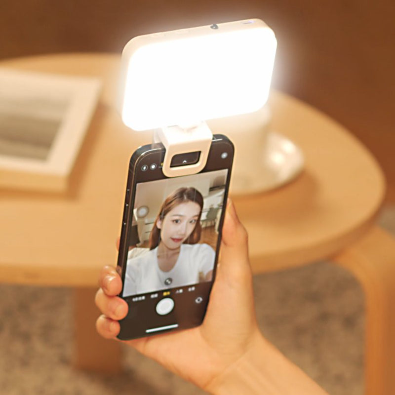 Led Fill Light For Mobile Phone Laptop Selfie Light Clip Adjusted 3 Light Modes Rechargeable For Makeup and Vlogging