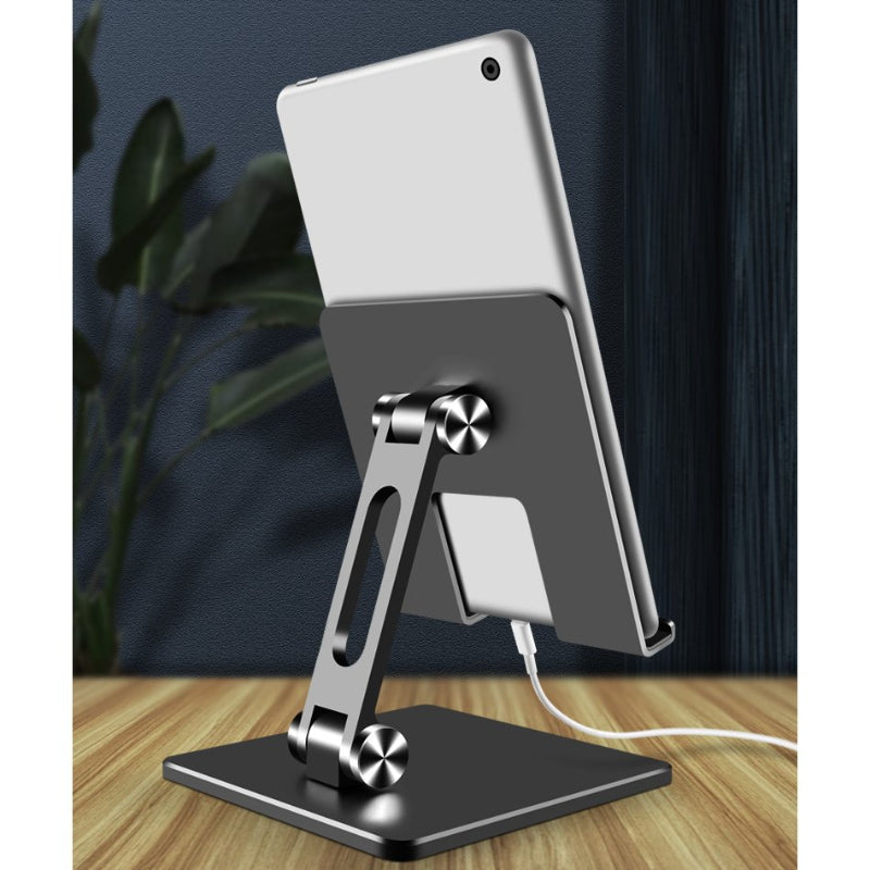 Metal Tablet Stand Portable Phone Stand Adjustable Ipad Stand Sturdy And Durable For Office Home Games